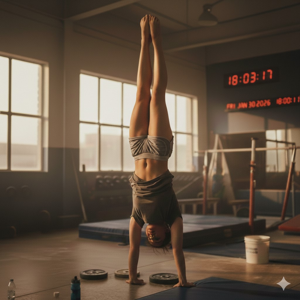 cheerleader handstand